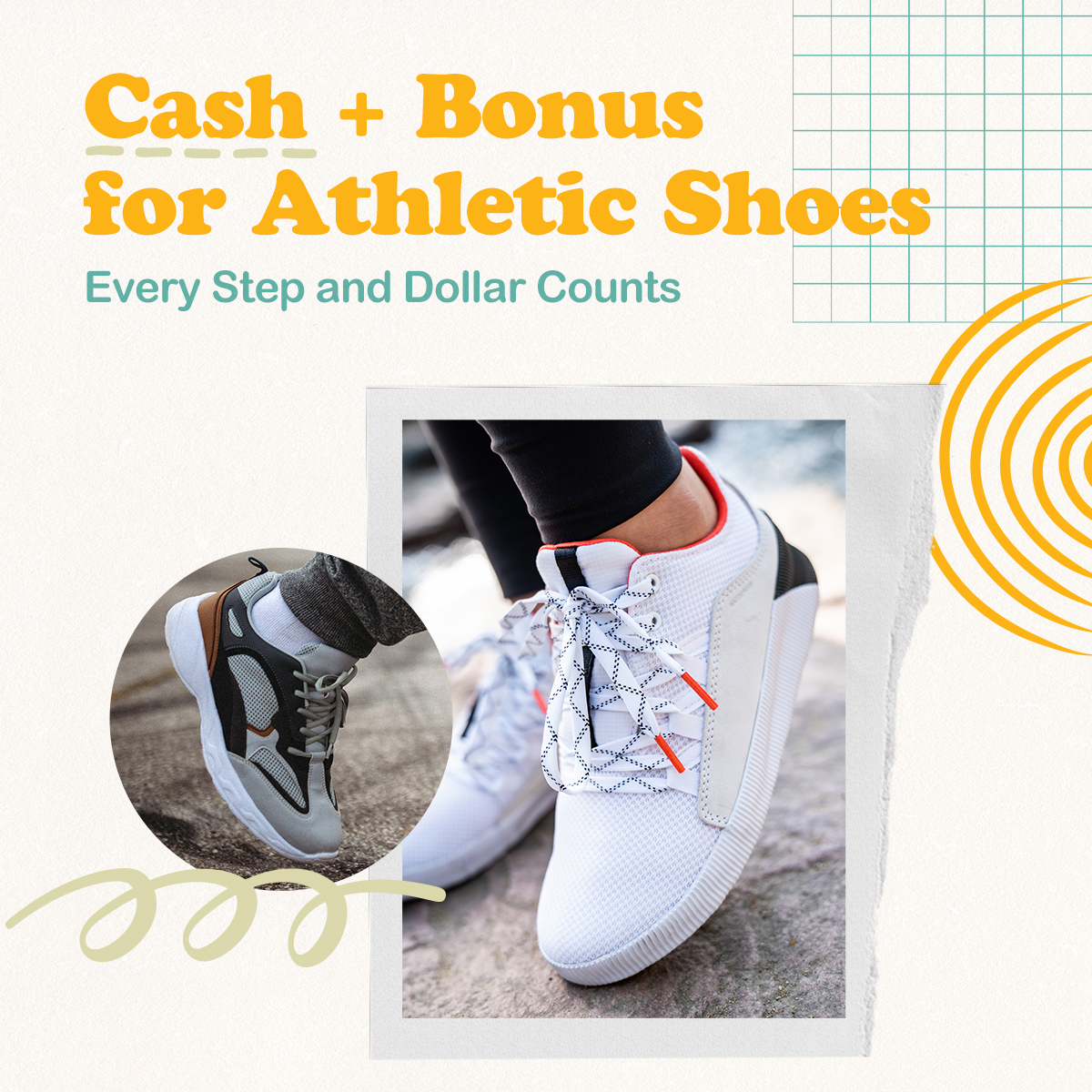 Cash + Bonus for Athletic Shoes
